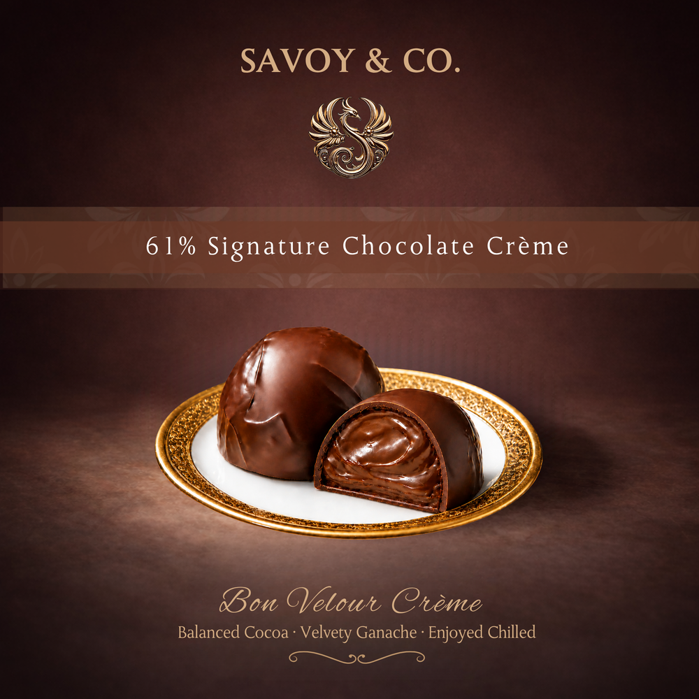 Bon Velour Crème – 61% Semi-Sweet Chocolate - Made Fresh To Order