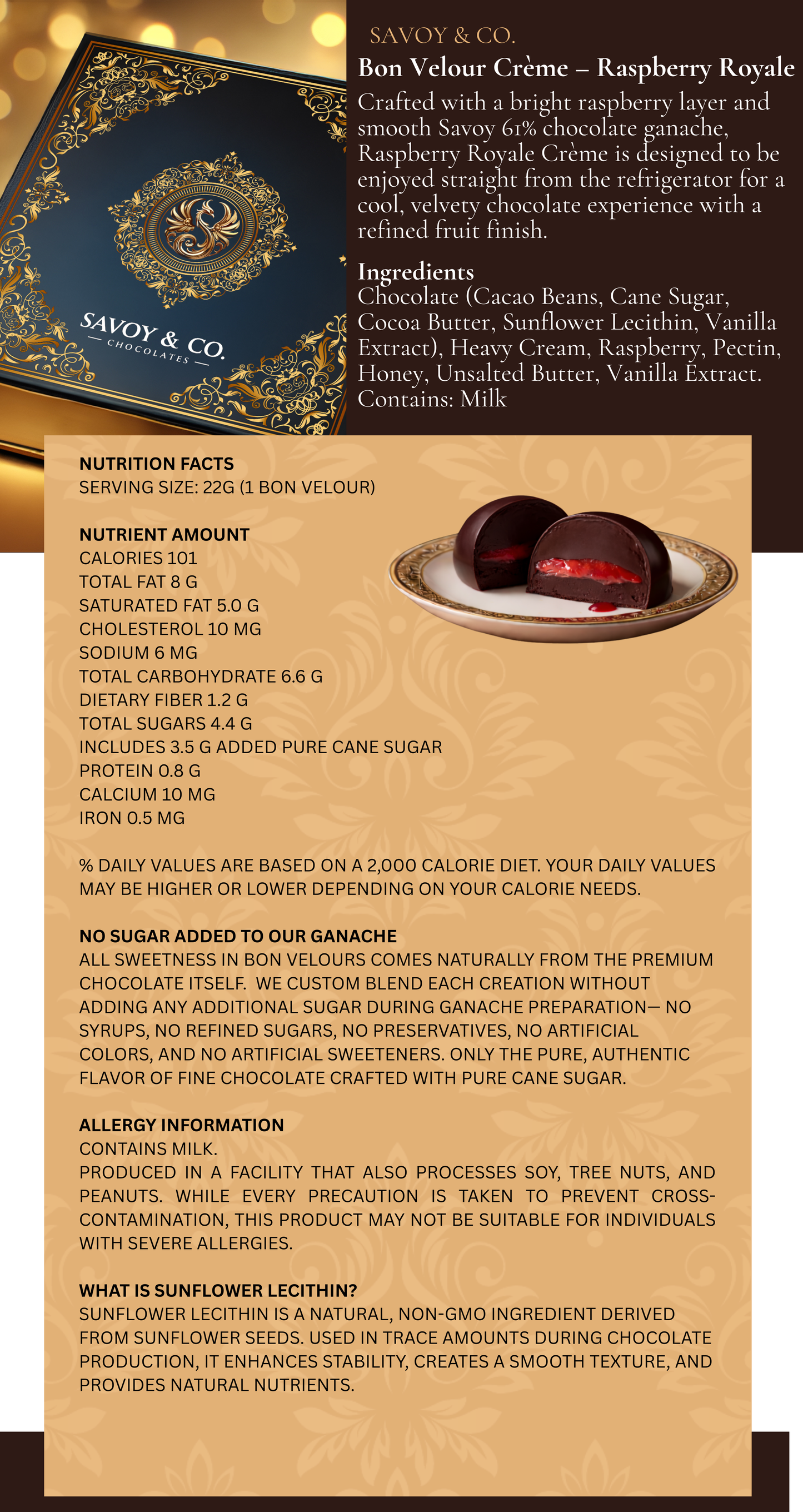 Bon Velour Crème – Raspberry Royale - Made Fresh To Order